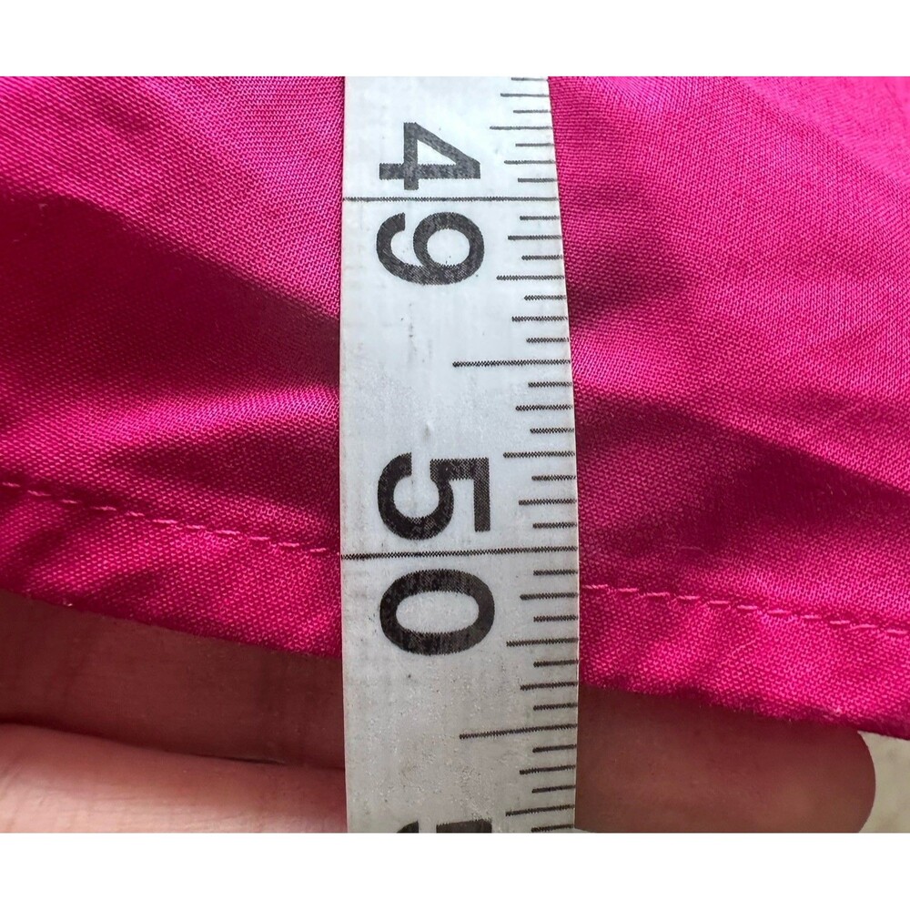 NWT Banana Republic Caftan Midi Dress Sz L Elbow Sleeves Voile Pink Cotton - Picture 7 of 10